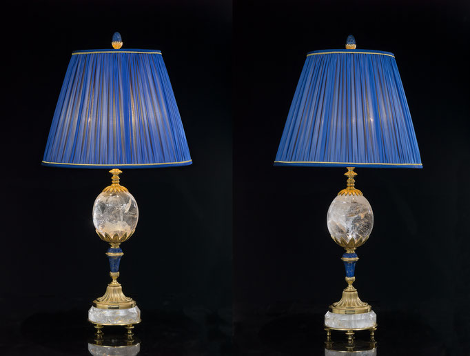 rock crystal lamp .Alexandre VOSSION DESIGN