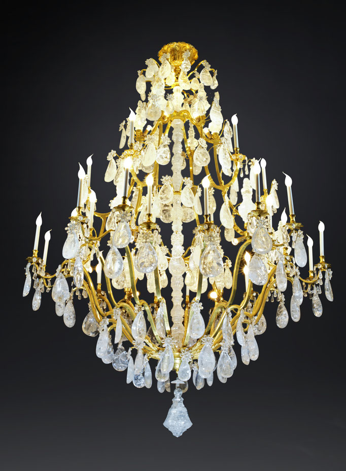 Classic Site De Vossion - Gilded Rock Crystal Chandeliers Classic Site De Vossion - Gilded Rock Crystal Chandeliers