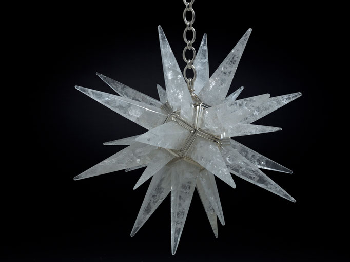 rock Crystal chandelier.Alexandre VOSSION DESIGN