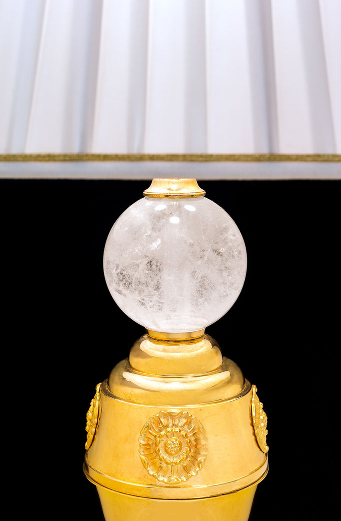 rock crystal lamp .Alexandre VOSSION DESIGN