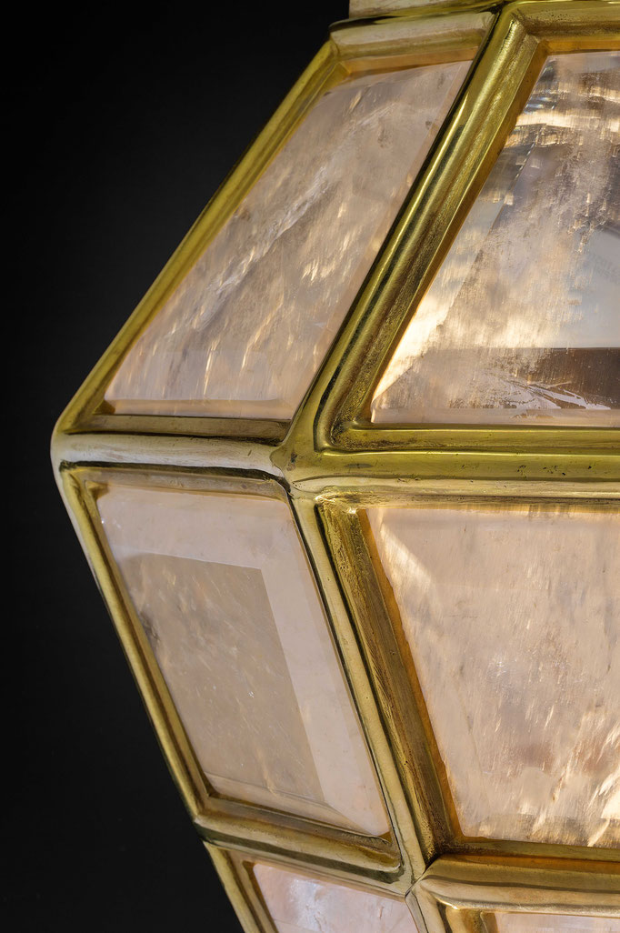 rock Crystal lantern.Alexandre VOSSION DESIGN