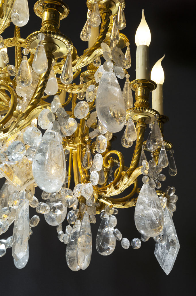 rock Crystal chandelier.Alexandre VOSSION