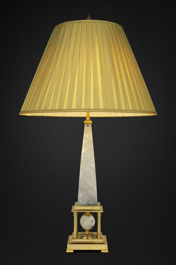 ROCK CRYSTAL LAMPS BY ALEXANDRE VOSSION