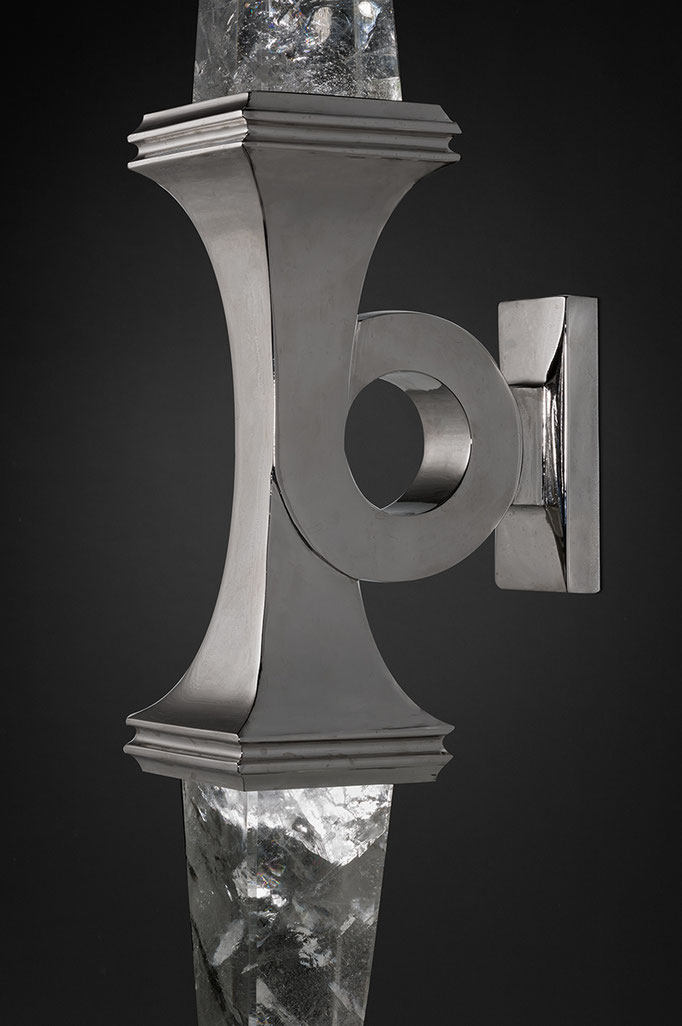 ROCK CRYSTAL WALL SCONCE II SILVER EDITION