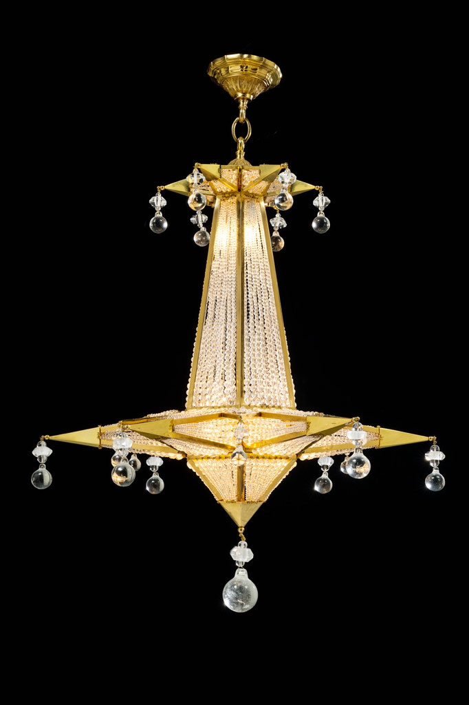rock crystal chandelier