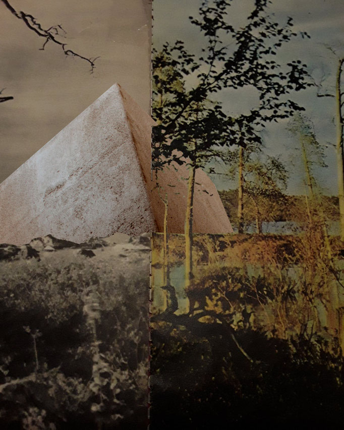 Résurgence, montage photographique mettant en situation le projet pour Traverses 2020.