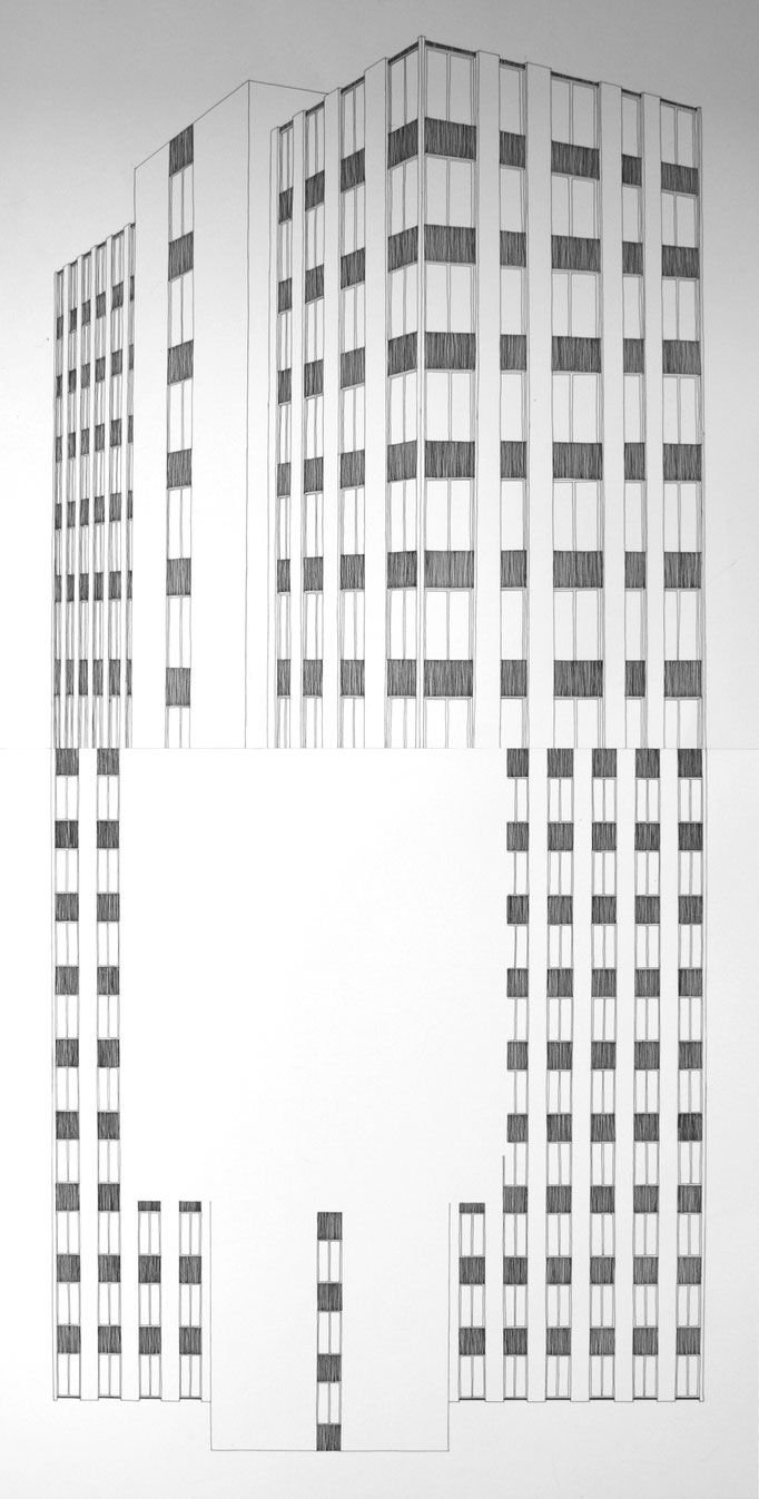 Sans titre, desssin à l'encre, 80x50 cm, 2011.