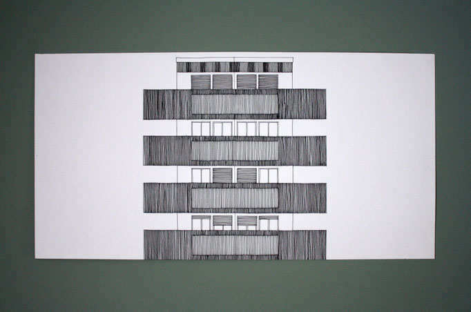 Sans titre, dessin à l'encre, 40x25 cm, 2011.