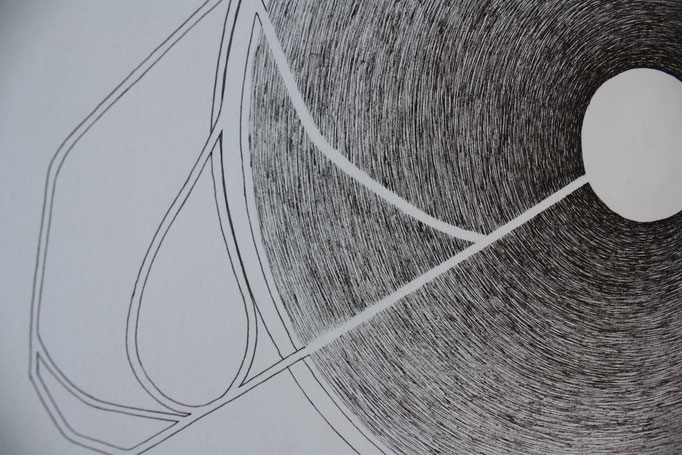 Dessin extrait de Les constellations, 3 dessins à l’encre format 50x75 cm. 2014.