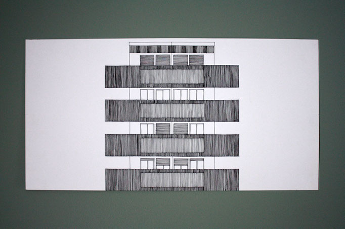 Sans titre, dessin à l'encre, 40x25 cm, 2011.