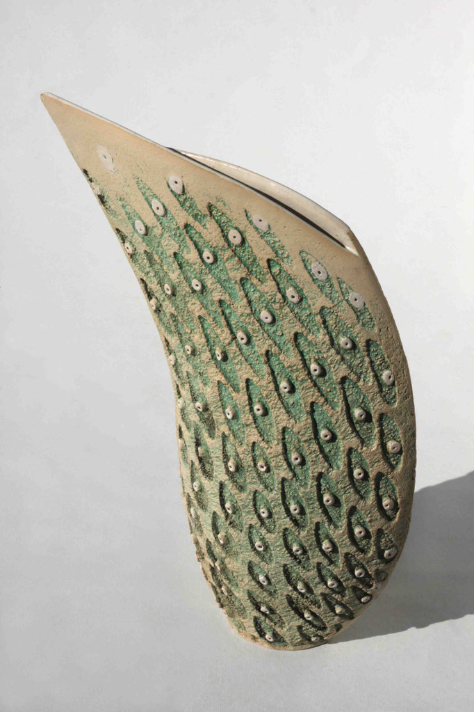C.Möhring, Korallen- Gefäß, H=78cm