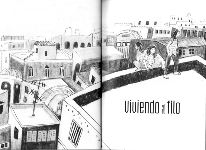 Illustration für "Viviendo al Filo", Ediciones El Naranjo, 2019