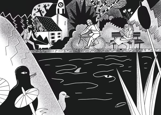 Ilustration für das Täxtzit Magazin, 2022