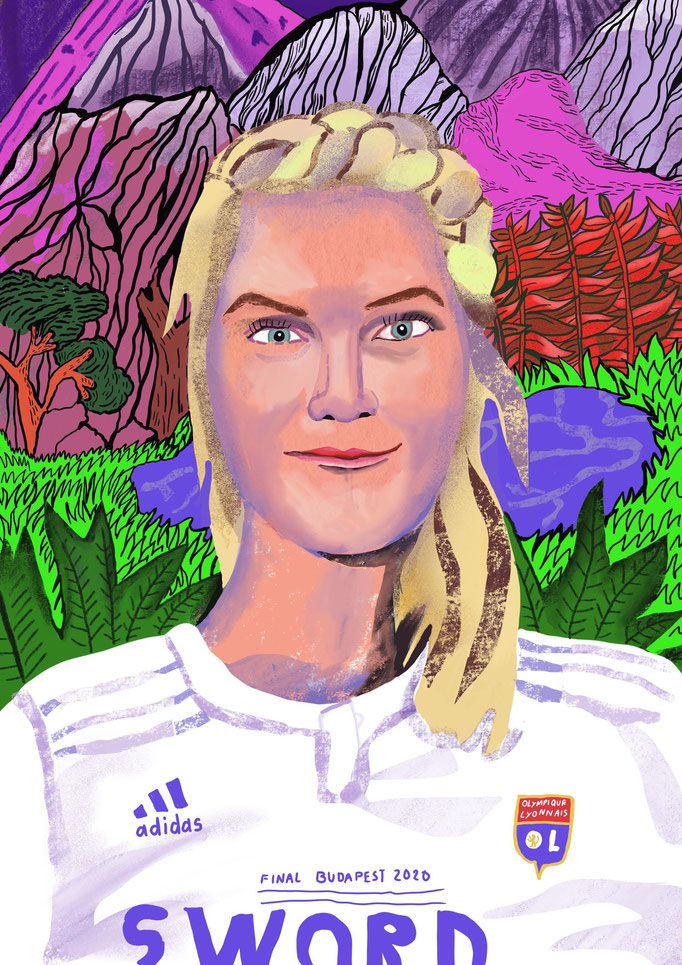 Portrait Ada Hegerberg, Tschutti Heftli Wettbewerb, 2021