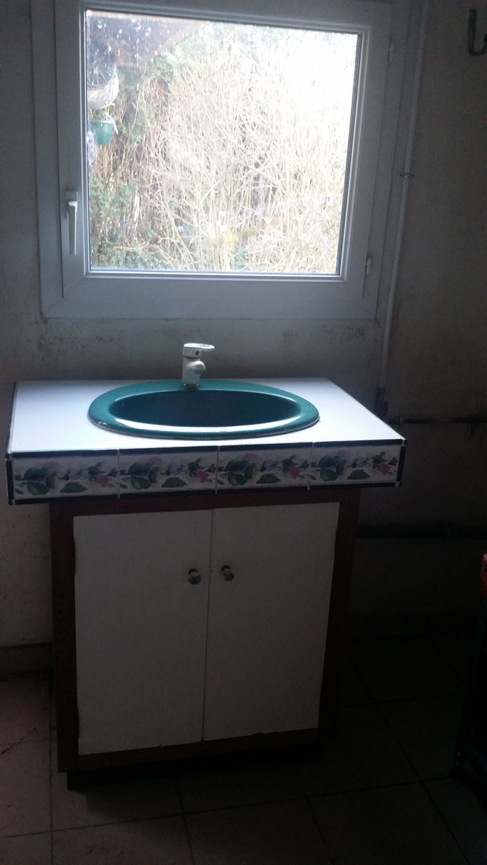 Installation d'un lavabo