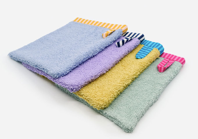 Waschlappen, Frottee, Gesichtspflege, Waschblätz, handgemacht. Geschenke & Accessoires 