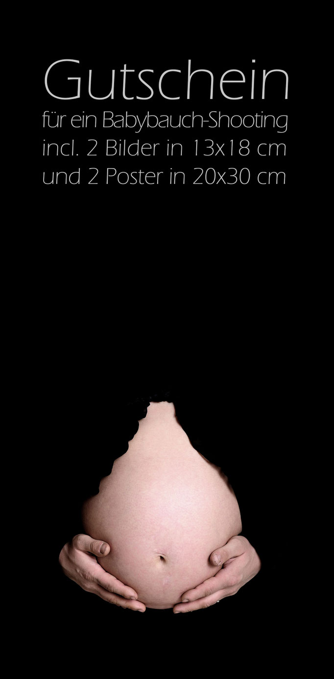 Babybauch-Fotogutschein