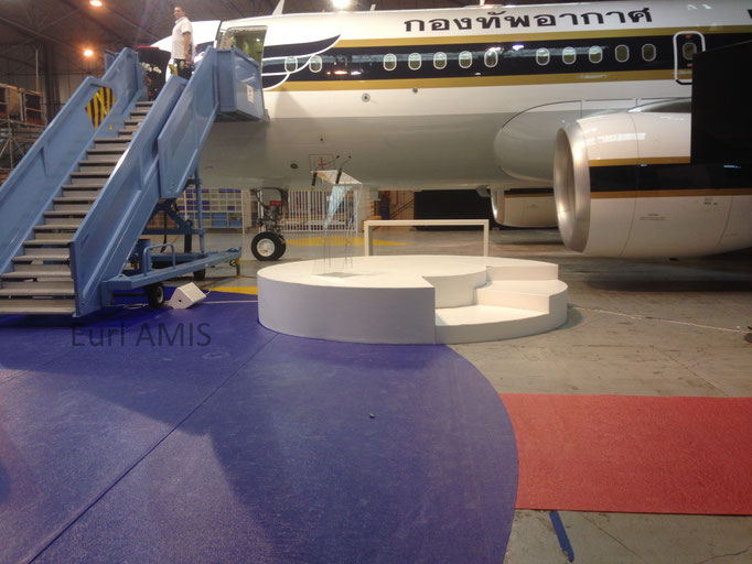 Fabrication et habillage scene ronde