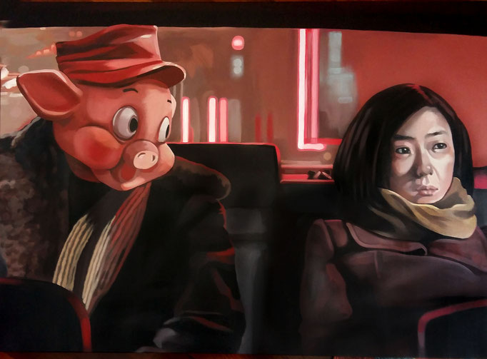 Taxi ride - cm 65x90 - (available)