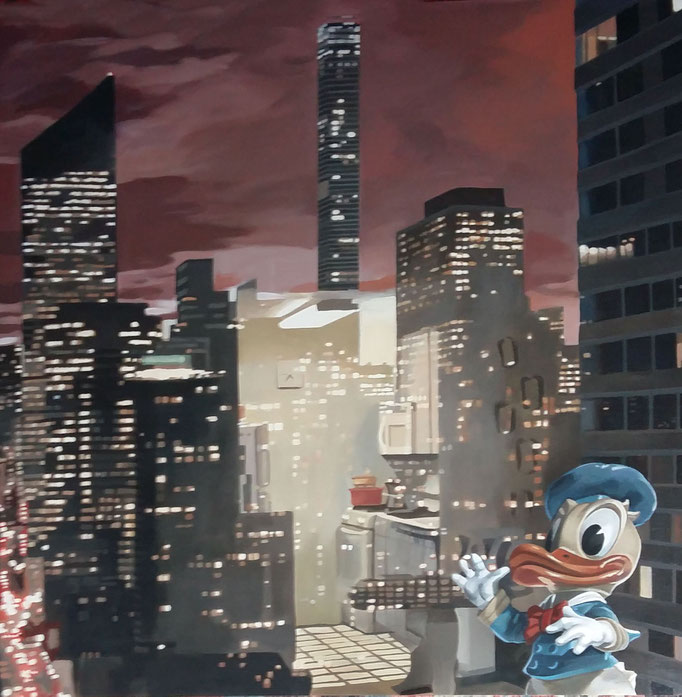Reflections on Manhattan - cm 90x90 - (disponibile)