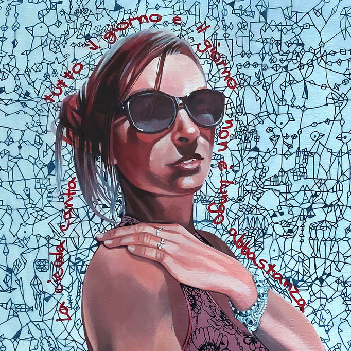 Il canto della cicala -  cm50x50 (disponibile)