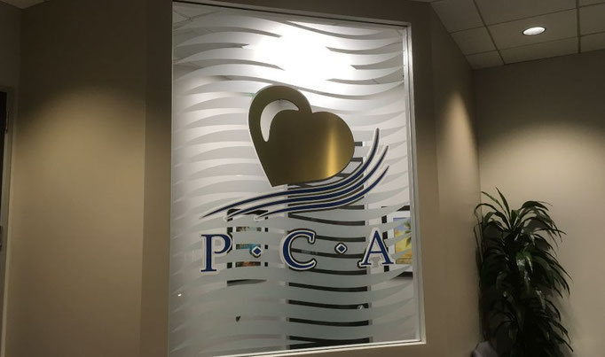 Window Graphic Sign by Landmark Signs Inc.