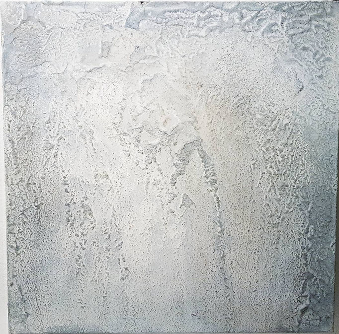 Norge 2019, 70x70 Sumpfkalk, Pigment auf Holzgrund