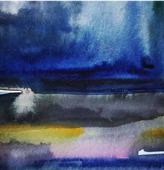 la Mere, Aquarell 25x25