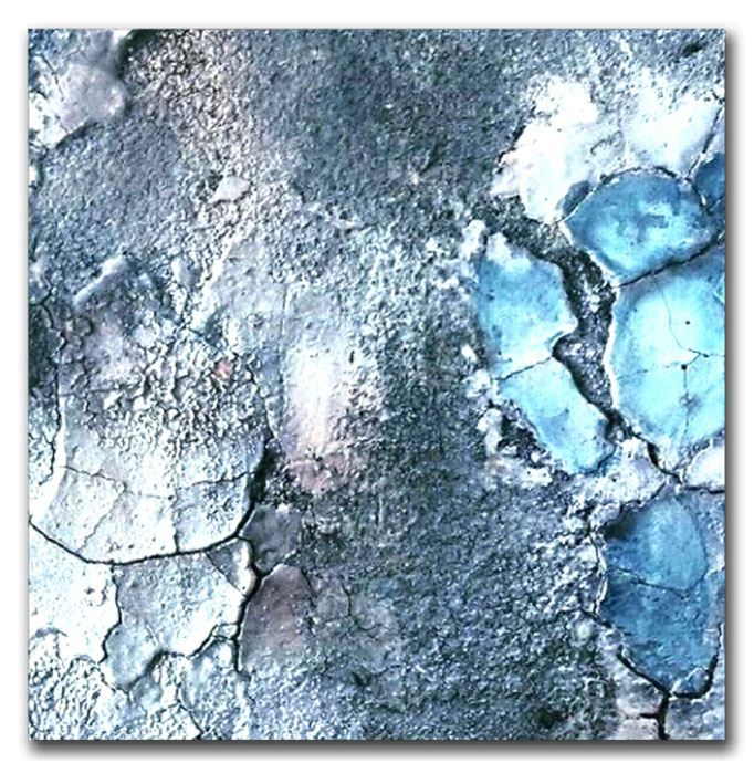 Leinwand mit Marmormehl und Sumpfkalk, Pigment und Wachs. 25x25 im Objektrahmen