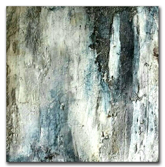 Seidelbastpapier aus Nepal, Sumpfkalk, Pigment und Wachs, 30x30
