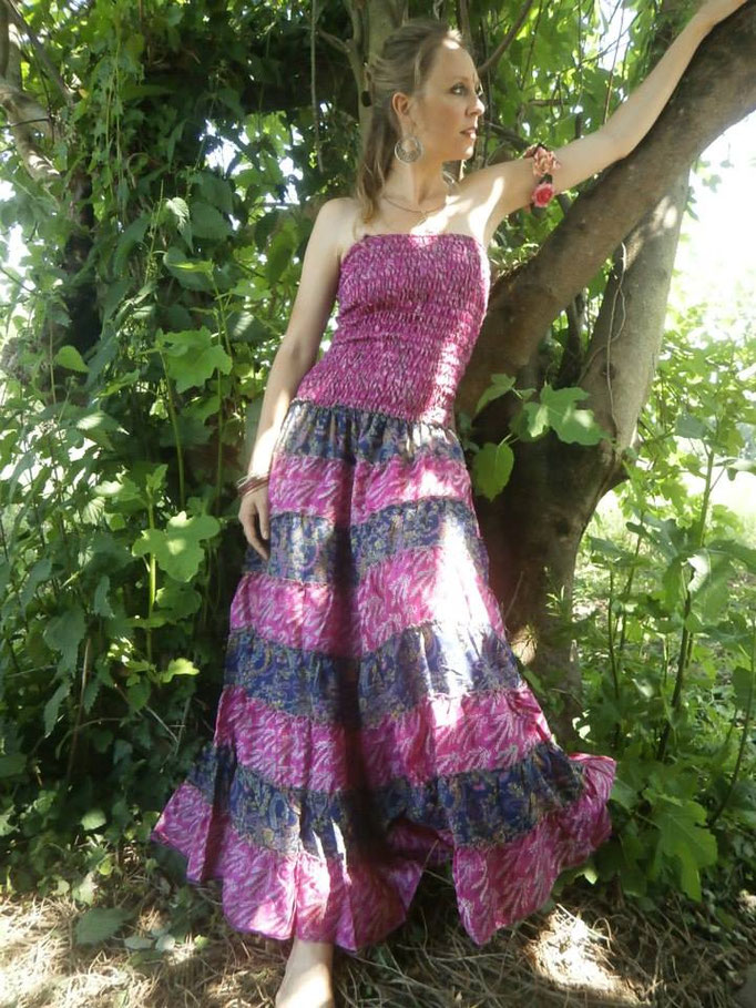 Robe en soie Raj