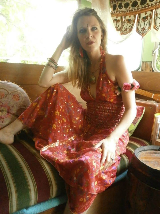 Robe en soie 'Agent secret'