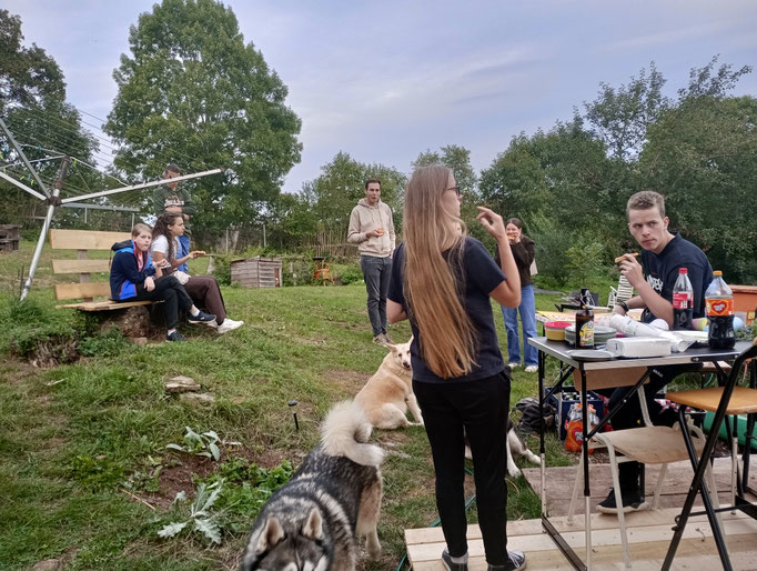 am 13.09 bekamen wir Besuch von den Jugendlichen meiner Kirchengemeinde