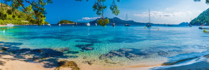 Palma de Mallorca Bucht und Strand