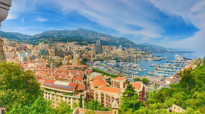 Blick auf die Bucht von Monte Carlo