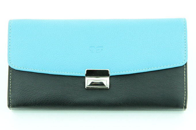 Serviceportemonnaie Schwarz-Himmelblau a