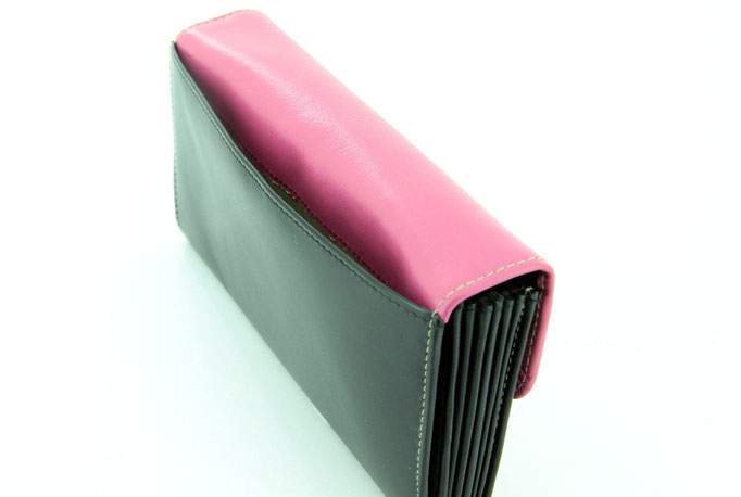 Serviceportemonnaie Schwarz-Pink c