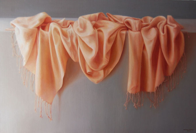 Primavera, Oleo sobre lienzo encolado a tabla, Medidas 90 x 61 cm.