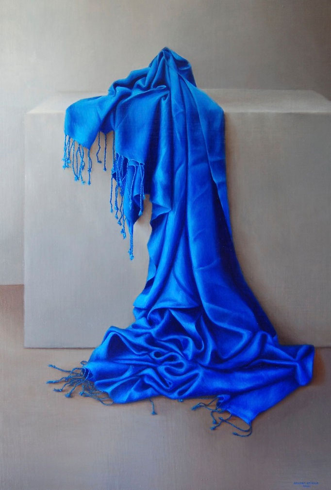 Invierno, Oleo sobre lienzo encolado a tabla, Medidas 61 x 90 cm. 