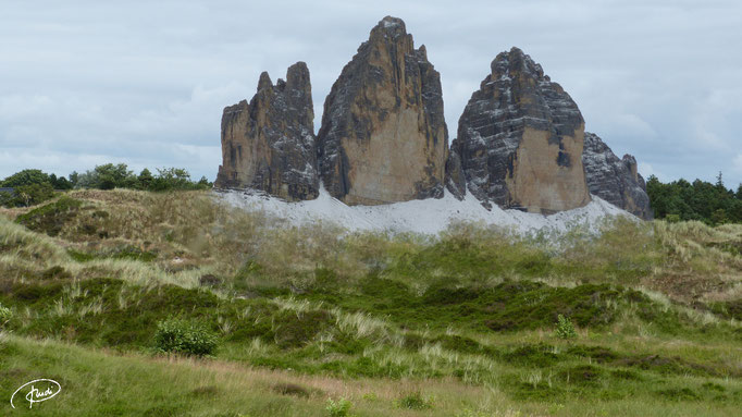 Drei Zinnen in den Dünen