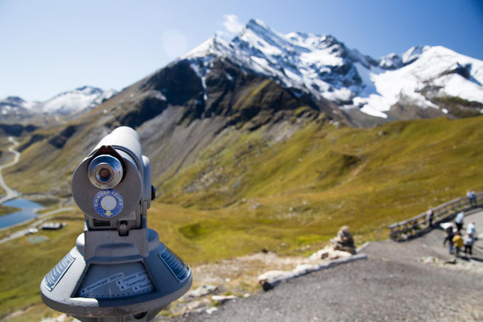 The Alps in the background