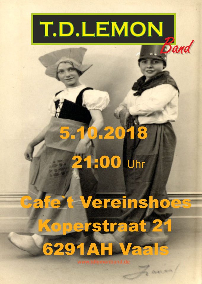 T.D. Lemon Band, Aachen - Plakat Vereinshoes