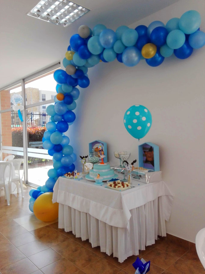 Decoración con bombas baby shower Cajicá Chía Bogotá