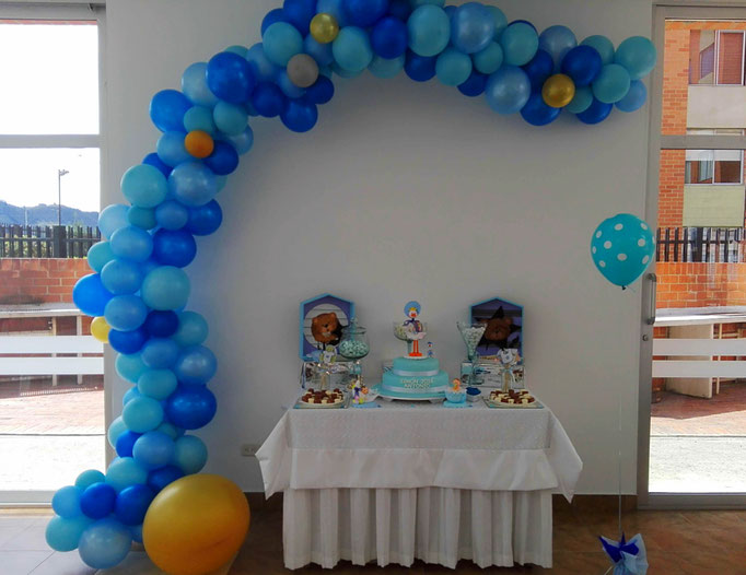 Decoración con bombas baby shower Cajicá Chía Bogotá