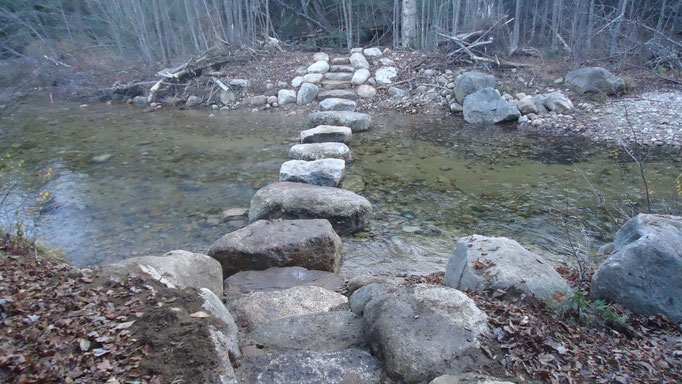 The stepping stones and staircases 