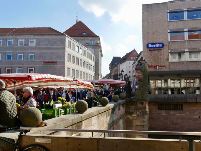 Nürnberg Museumsbrücke Sehenswürdigkeiten Deutschland Nürnberg