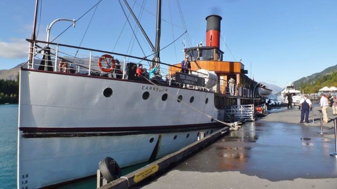 Bild: Die alte Steamer "Earnslaw" 