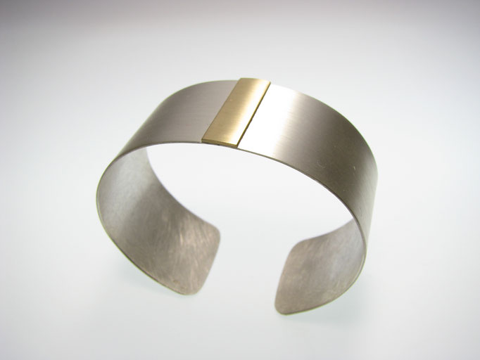 Armspange in Silber mit Gold