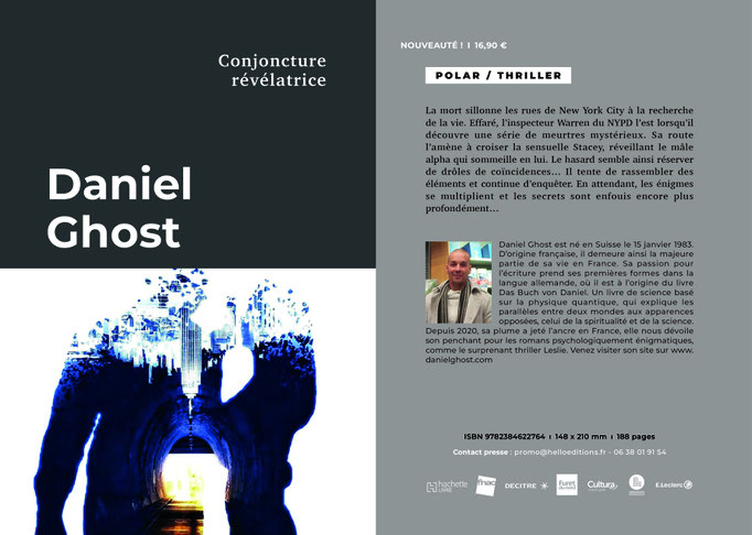 Daniel Ghost change de maison d'édition "Hachette/Hello" édition. Fiche de presse 