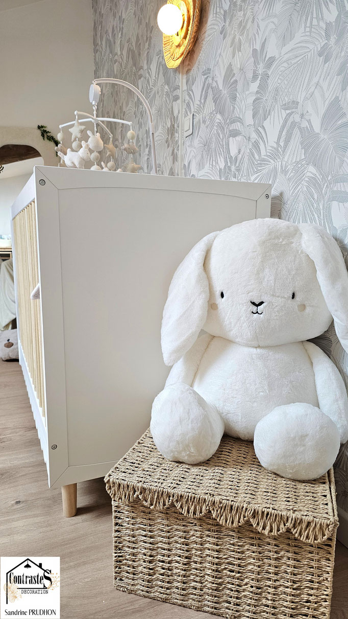 Résultat final décoration : chambre bébé lumineuse et cocooning